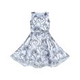 thumbnail image 1 of Girls Dress Peacock Silver Gray Tulle Pageant Party 4-5 Years, 1 of 6
