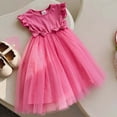 thumbnail image 1 of Dress Girls Flower Girl Dress Pink Baby Tulle Dress Girls Formal Dress Children's Day Dresses for Girls 5-6 Years, 1 of 4