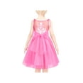 thumbnail image 1 of Girls Dress Pink Polka Dot Retro Flower Embroidery Bow Tie Formal Party 12 Years, 1 of 6