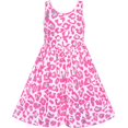 thumbnail image 1 of Sunny Fashion Girls Dress Pink Shinning Leopard Casual Sundress 4 Years, 1 of 5