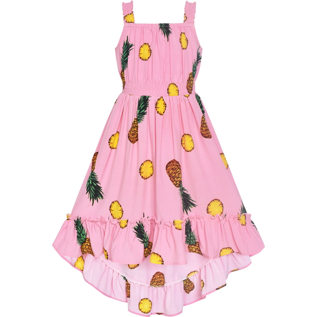 dolce and gabbana pink pineapple dress Dolce & gabbana Midi Pineapple Print Dress