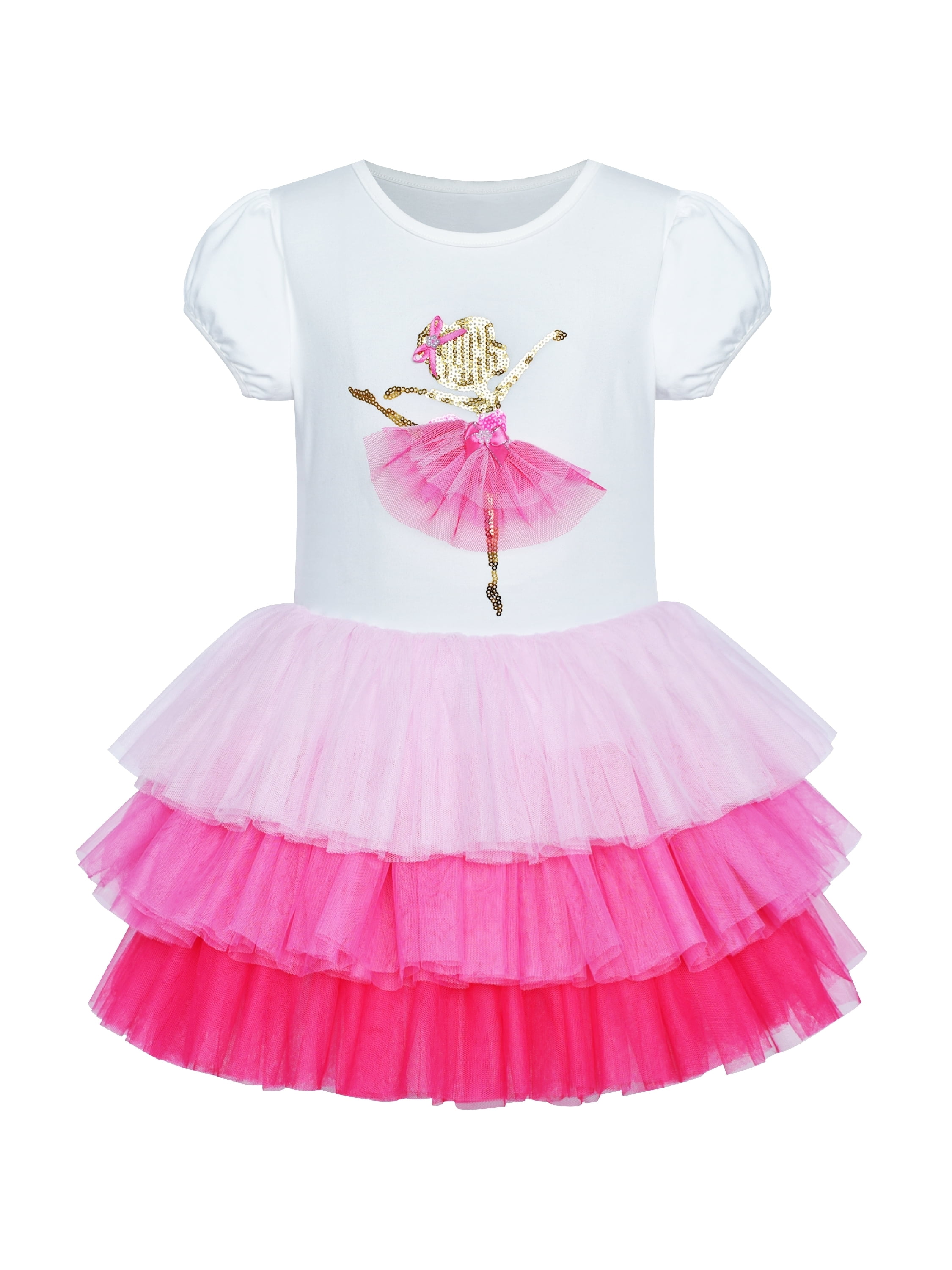 open lace back dress Lightning Deal #2 Kate Colorful Flower Silver and Pink Balloon Bokeh Glitter Curtain Ballet Dress Backdrop Designed by Emetselch, 10x6.5ft(3x2m) main image 0