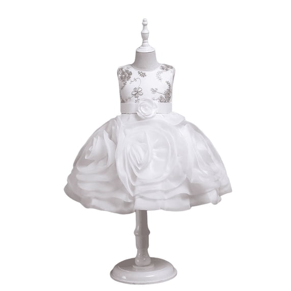 Girls' Dress Princess Dress Flower Fluffy Dress Tank Top Trail Piano Performance Dress