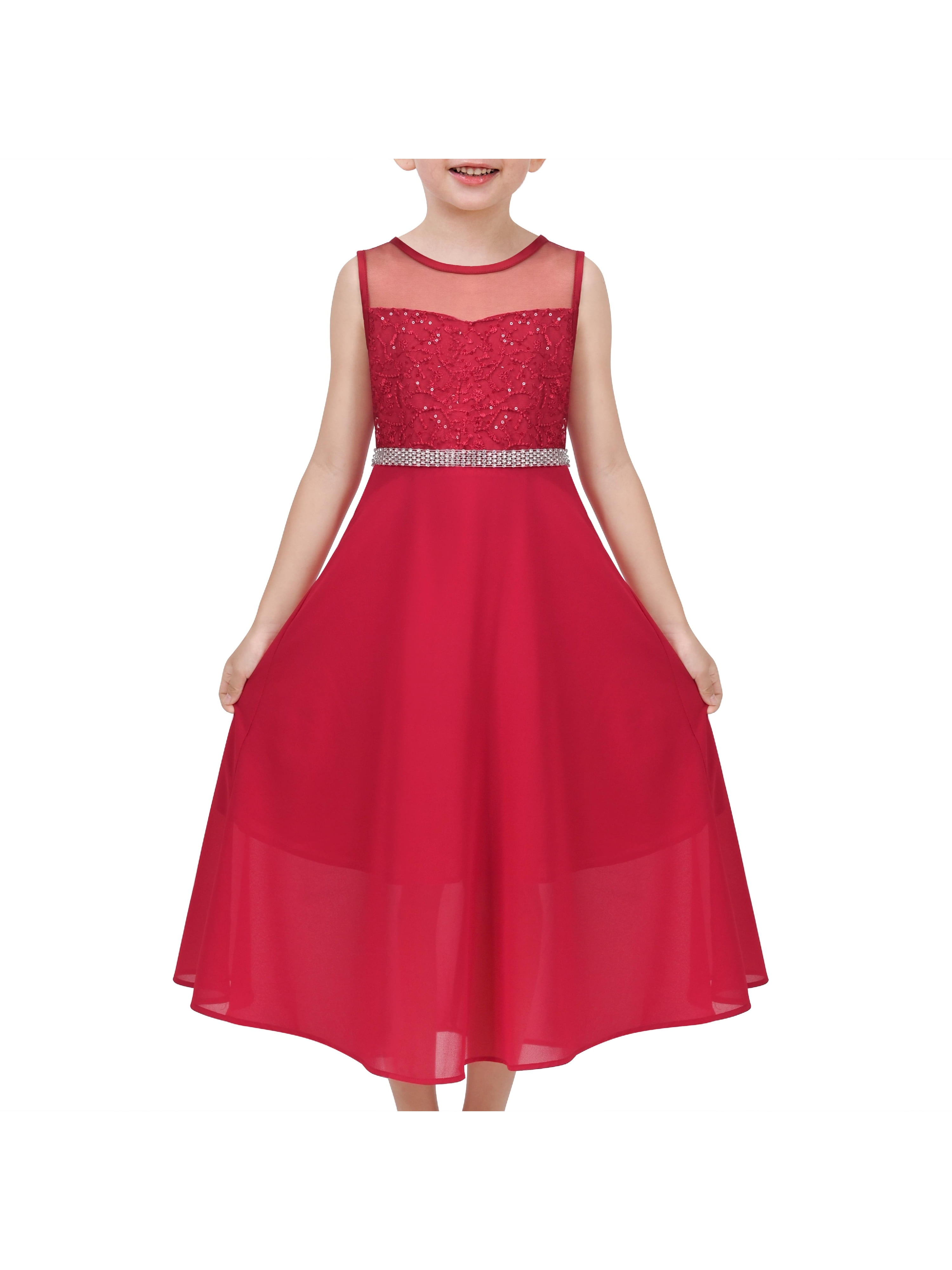 white christmas dresses Elegant Red Chiffon V-Neck Slit Simple A-Line Evening Bridesmaid Dress main image 0