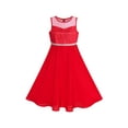 thumbnail image 1 of Girls Dress Rhinestone Chiffon Dance Ball Maxi Gown 6 Years, 1 of 7