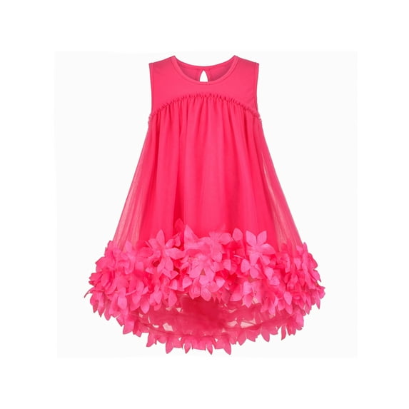 Girls Dress Rose Red Lace Sleeveless 2-pack Crossbody Bag 6 Years