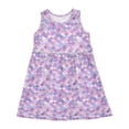 thumbnail image 1 of Girls Dress Scales Sleeveless Dress for Girls Hem A-Line Casual Sundress, 1 of 7