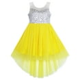 thumbnail image 1 of Girls Dress Sequin Mesh Party Princess Tulle Shiny Glitter 7 Years, 1 of 4
