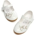 thumbnail image 1 of Girls Dress Shoes Mary Jane Flats Princess Flower Shoes Ballet Flats Party School Wedding Shoes(Toddler/Little Kid/Big Kid), 1 of 6