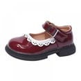 thumbnail image 1 of Girls Dress Shoes Mary Jane Shoes for Girl Low Heel Princess Wedding Shoes, 1 of 7