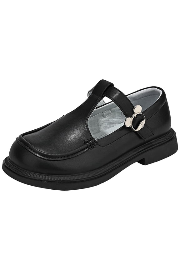 Girls Dress Shoes Toddler School Uniform Mary Jane Low Heel Princess Loafers Oxfords Kids Ballerina Flats