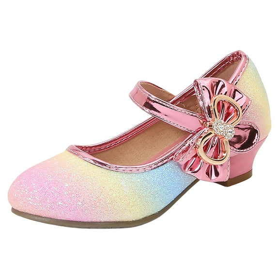 Girls Dress Shoes Toddler School Uniform Mary Jane Low Heel Princess Loafers Oxfords Kids Ballerina Flats