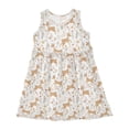 thumbnail image 1 of Girls Dress Sika Deer Sleeveless Dress for Girls Hem A-Line Casual Sundress, 1 of 7
