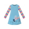 thumbnail image 1 of Girls Dress T-shirt Easter Cute Egg Floral Bunny Applique Long Sleeve 5 Years, 1 of 6