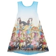 thumbnail image 1 of Girls Dress Tank Modern People Figure Print Blue 7, 1 of 4