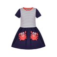 thumbnail image 1 of Girls Dress Tee Top Jump Skirt Crab Everyday Kids Clothes Short Sleeve 4 Years, 1 of 1