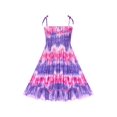 thumbnail image 1 of Girls Dress Tie Dye Ruffle Flare Beach Summer Bohemian 6 Years, 1 of 1