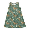 thumbnail image 1 of Girls Dress Tiger Sleeveless Dress for Girls Hem A-Line Casual Sundress, 1 of 7