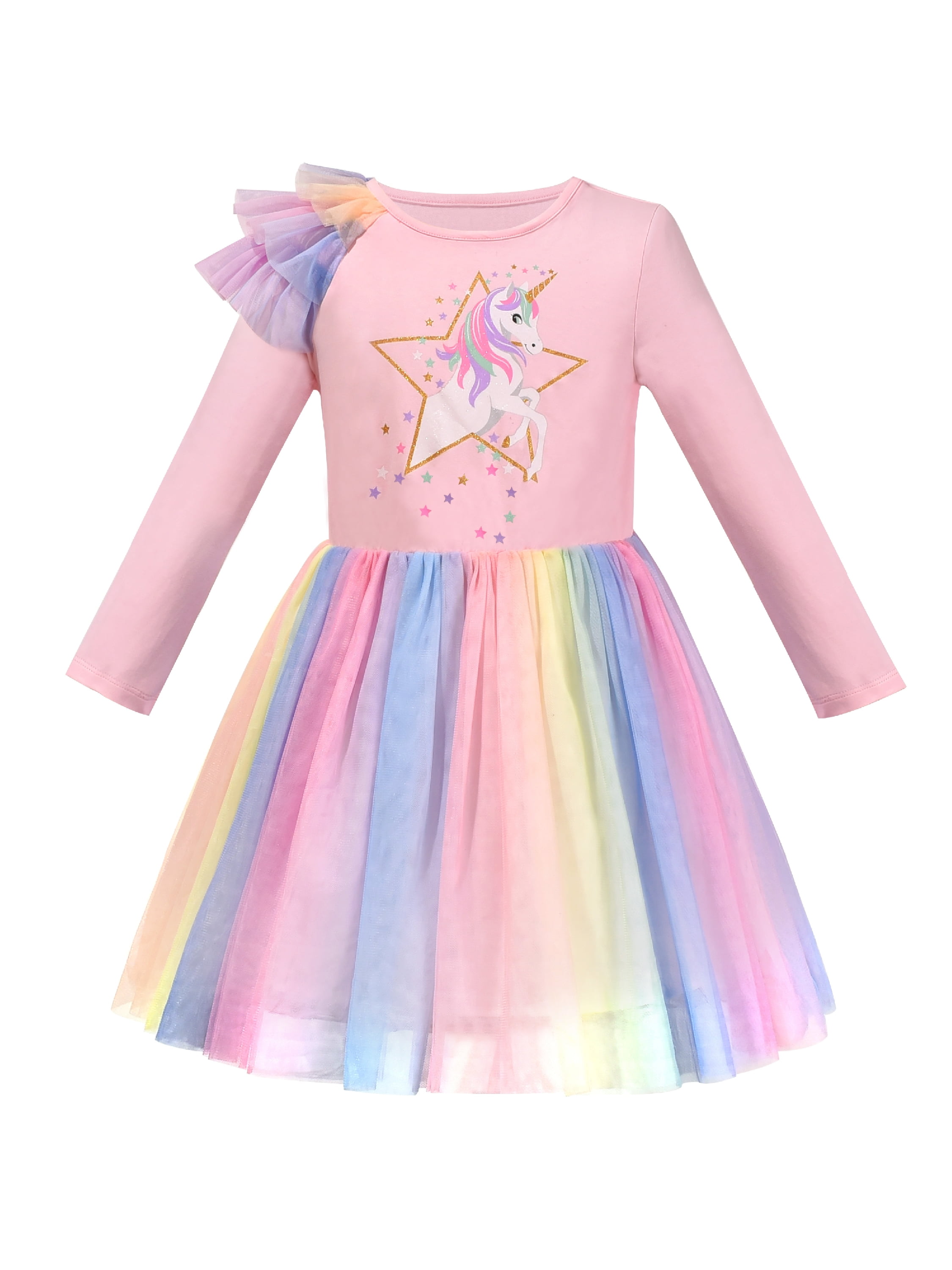 white christmas dresses I Believe in Unicorns Hand-Smocked Dress ( 2024 Collectors Edition ) –  Oscar Newman LLC main image 0