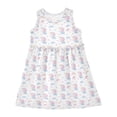 thumbnail image 1 of Girls Dress Unicorn Rainbow Umbrella Sleeveless Dress for Girls Hem A-Line Casual Sundress, 1 of 7