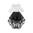 thumbnail image 1 of Girls Dress White And Black Hi-lo Party Dancing Pageant 6, 1 of 8