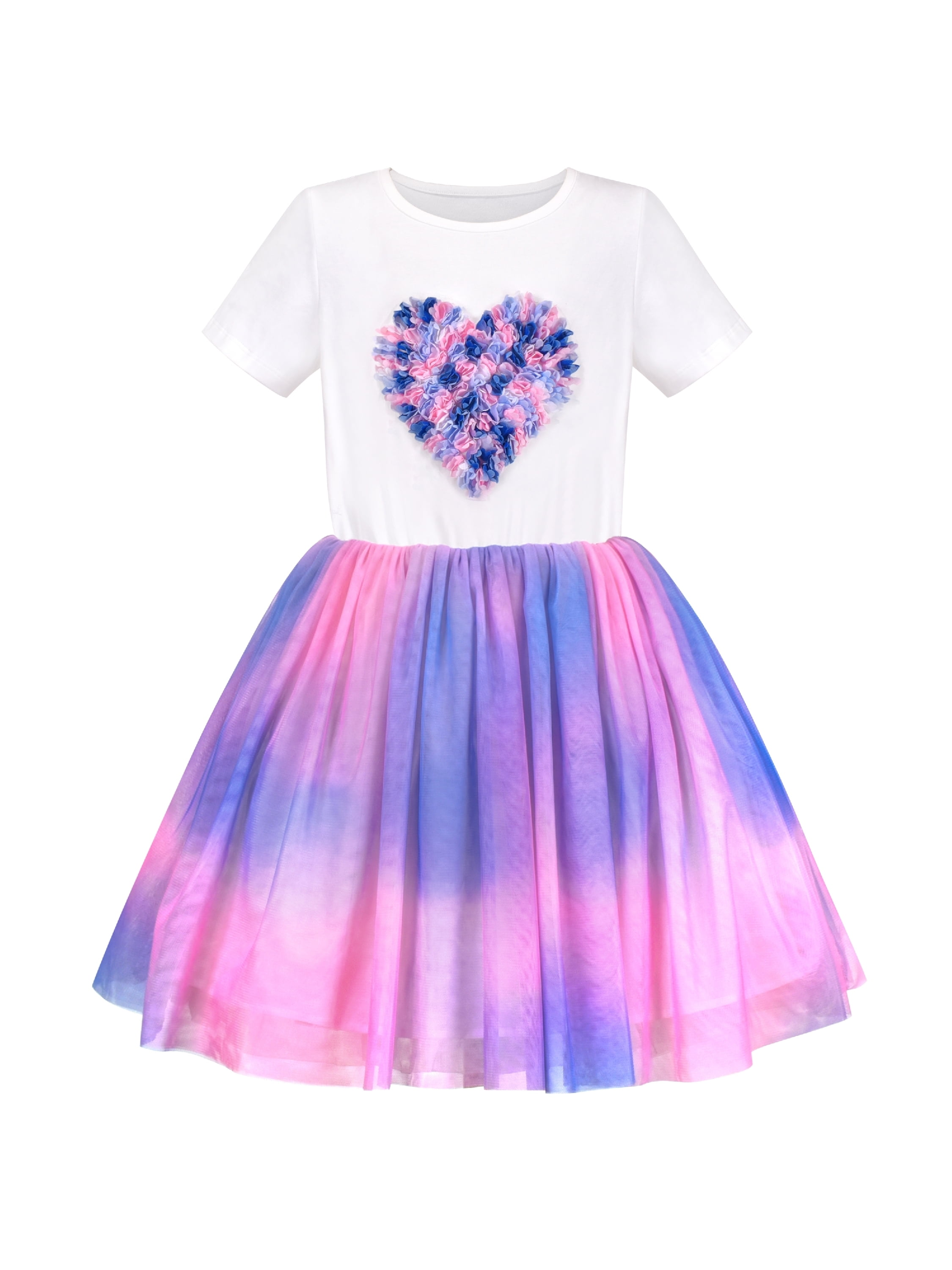 fitted lace wedding dress Twirly Dress in Spun Sugar Tie Dye 10Y main image 1