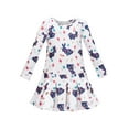 thumbnail image 1 of Girls Dress White T-shirt Easter Bunny Egg Flower Rabbit Long Sleeve 10 Years, 1 of 6