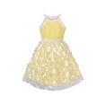 thumbnail image 1 of Girls Dress Yellow Dimensional Butterfly Halter Dress Party 5 Years, 1 of 6