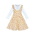 thumbnail image 1 of Girls Dress Yellow Floral Long Sleeve Cotton Casual Dress 4 Years, 1 of 6