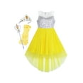 thumbnail image 1 of Girls Dress Yellow Hi-low Magic Wand Princess Crown Dress Up Costume 12 Years, 1 of 5