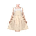 thumbnail image 1 of Girls Dress Yellow White Checkered Ruffle Tank Sundress Vintage School 8 Years, 1 of 6