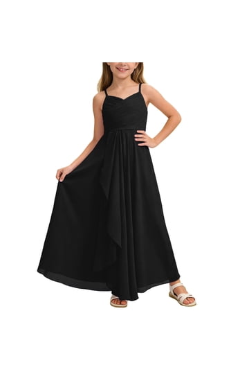Black Maxi Chiffon Dresses for Women Stylish Party and Formal Wear