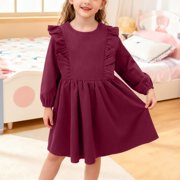 slim fit dress slacks Toddler Little Girls Ditsy Flowers Corduroy Dress 1-2 T / Sage main image 1