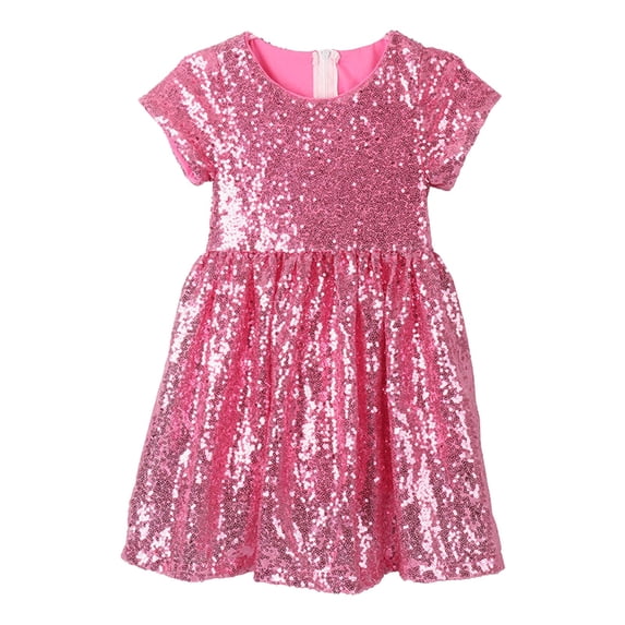 Girls' Dresses Baby S Sequin Kids Party Bridesmaid Wedding Gown Hawaiian Dresses For Girls Size 8T