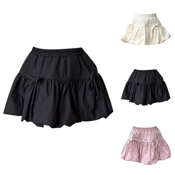 Girls Dresses Casual Kids Skirt with 3D Bow Hem Design for Daily Wear Age 2-14 Spring Summer Fall Outfits for Little Girls and Teenagers Fashion