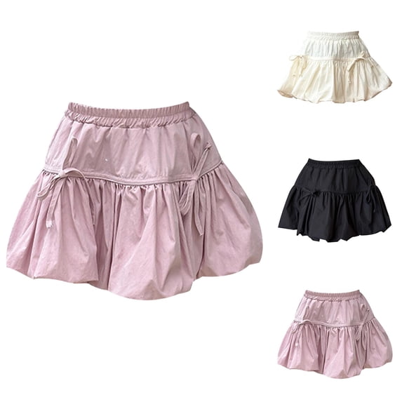 Girls Dresses Casual Kids Skirt with 3D Bow Hem Design for Daily Wear Age 2-14 Spring Summer Fall Outfits for Little Girls and Teenagers Fashion