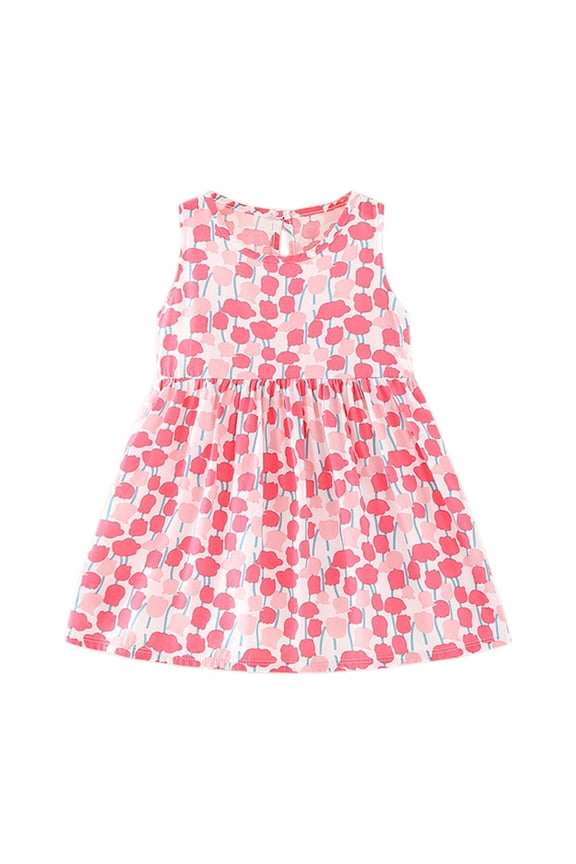Girls' Dresses Casual Spring and Summer Easy Care Hand Or Machine Wash Clothes