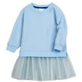 thumbnail image 1 of Girls Dresses Child Baby Solid Color Sweater Patchwork Skirt Fashion Cute Dress Casual Princess Dress Size 4 Y-5 Y, 1 of 2