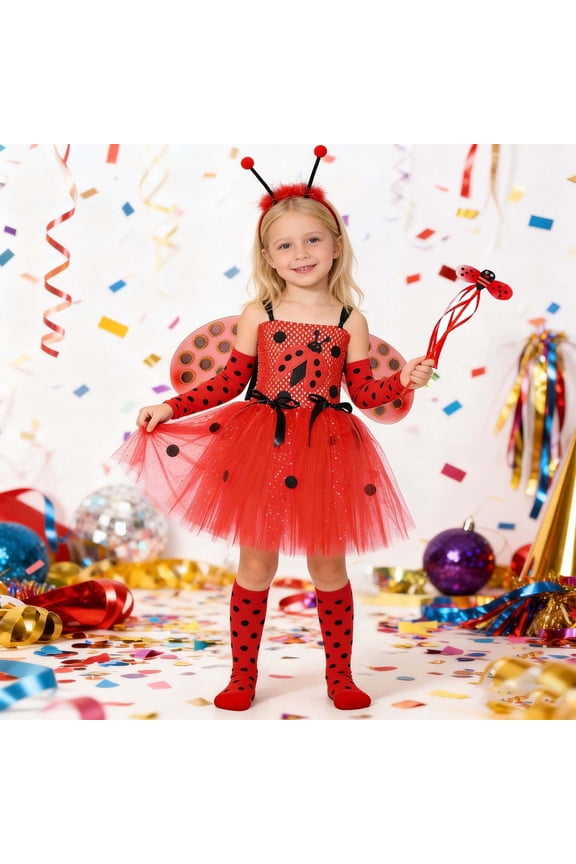 Girls Dresses Cute Cartoon Themed Tutu Party Performance Kids Outfits