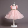 thumbnail image 1 of Girls Dresses Girls Flower Girl Dress Sleeveless Tulle Dress Party Dress for Girls Pink Dress for Girls Toddler Ball Gown Dress Baby Girl Birthday Dress 5-6 Years, 1 of 4