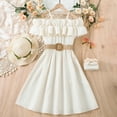 thumbnail image 1 of Girls Dresses Flower Girl Dresses Sleeveless Tulle Dress Toddler Party Dress Girls White Dress Girls Long Dresses Birthday Girl Dress 10-11 Years, 1 of 8