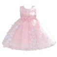 thumbnail image 1 of Girls Dresses Flower Girl Dresses Sleeveless Tulle Dress Girl Party Dress Kids Pink Dress Girls Long Dresses Birthday Dress for Girls 12-18 Months, 1 of 6