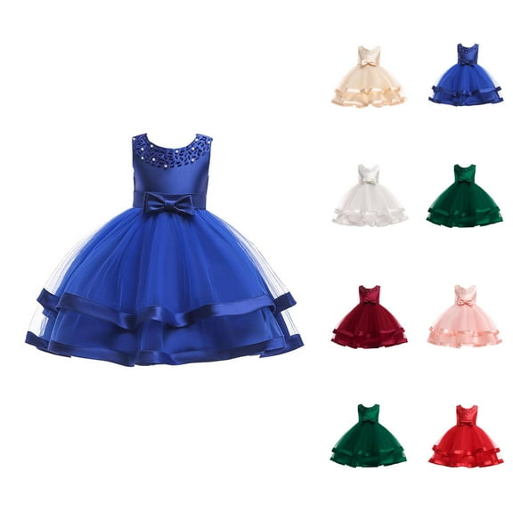 Girls' Dresses Girls Formal Dresses Girls Flower Dresses For Wedding Party Pageant Princess Dress