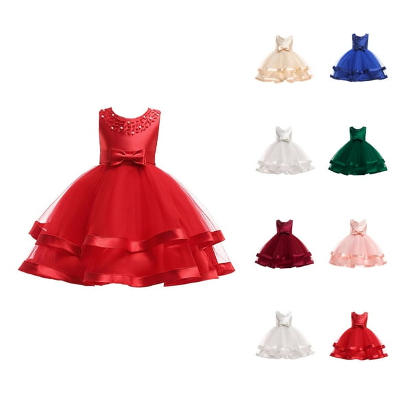Girls' Dresses Girls Formal Dresses Girls Flower Dresses For Wedding Party Pageant Princess Dress