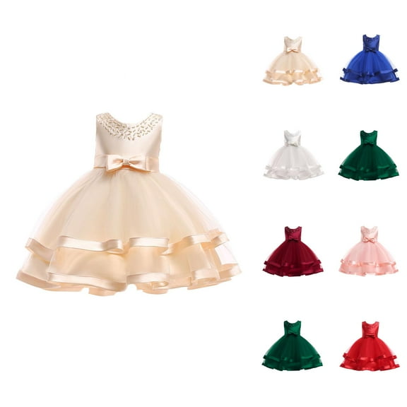 Girls' Dresses Girls Formal Dresses Girls Flower Dresses For Wedding Party Pageant Princess Dress