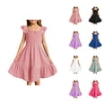 thumbnail image 1 of Girls Dresses Girls Princess Dress Girls Summer Dresses Smocked Sleeveless With Pockets, 1 of 6