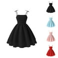 thumbnail image 1 of Girls' Dresses Girls Princess Dress Summer Girls Solid Color Dress With Bow Knot Sweet Sleeveless For Kids, 1 of 10