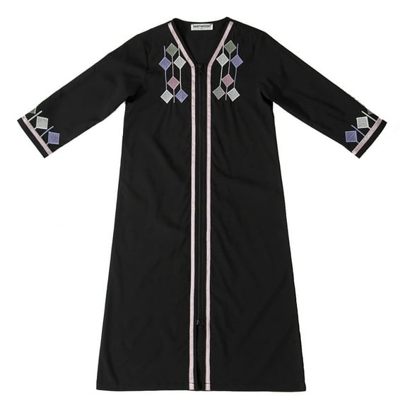 Girls' Dresses Kids Baby Print Long Sleeve Southeast Asian Dress Princess Dress Girls Casual Dresses,Size 6-7 Years