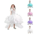 thumbnail image 1 of Girls Dresses Princess Dresses Dress For Girls High End Removable Train Puff Skirt Formal Performance Gown Elegant Dress For Party Dress For Kids, 1 of 10