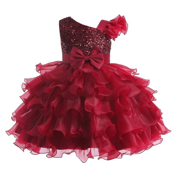 Girls Dresses Size 10-12 Summer 2026 Crewneck Princess Party Dress with Bowknot Kids Clothes Girls
